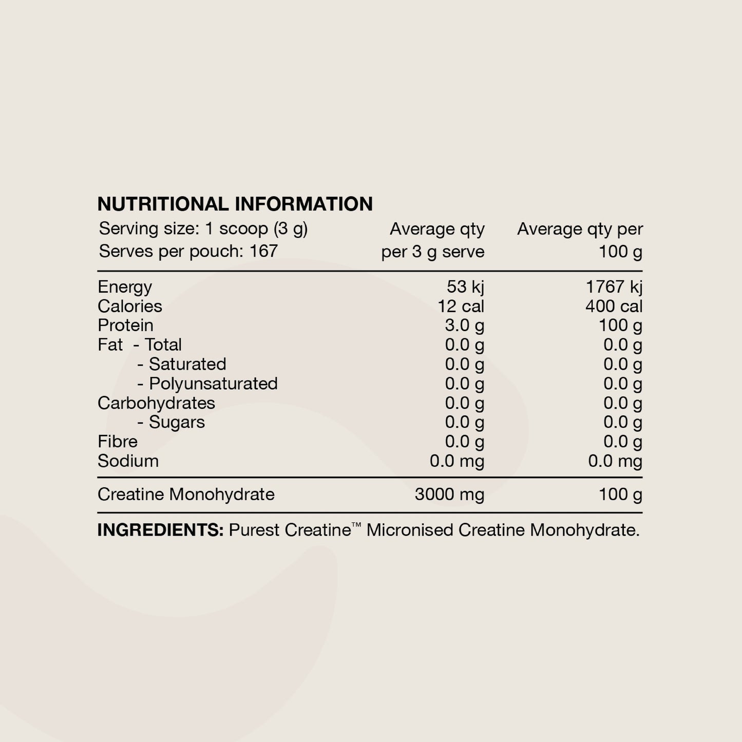 100% Micronised Pürest Creatine Monohydrate by Switch Nutrition (164 Serves)