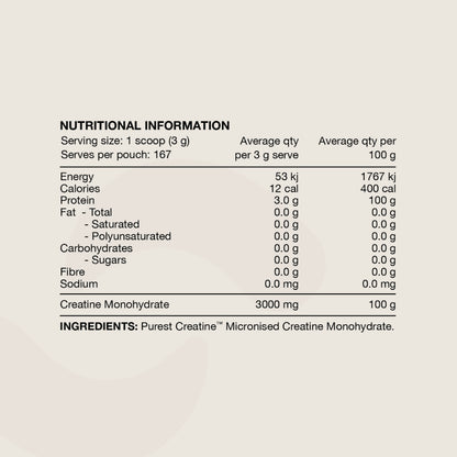 100% Micronised Pürest Creatine Monohydrate by Switch Nutrition (164 Serves)