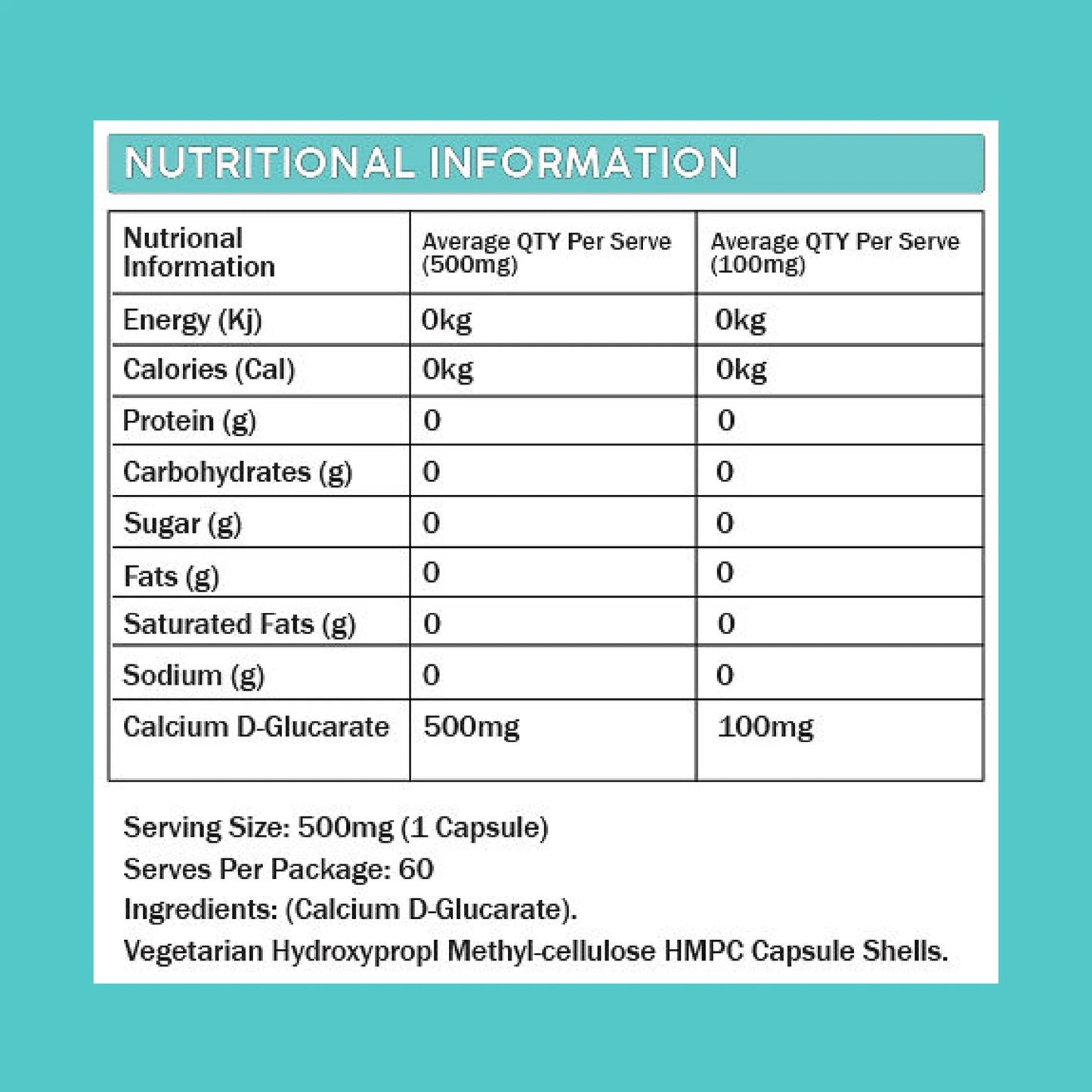 Primabolics Calcium D-Glucarate (60 Caps)