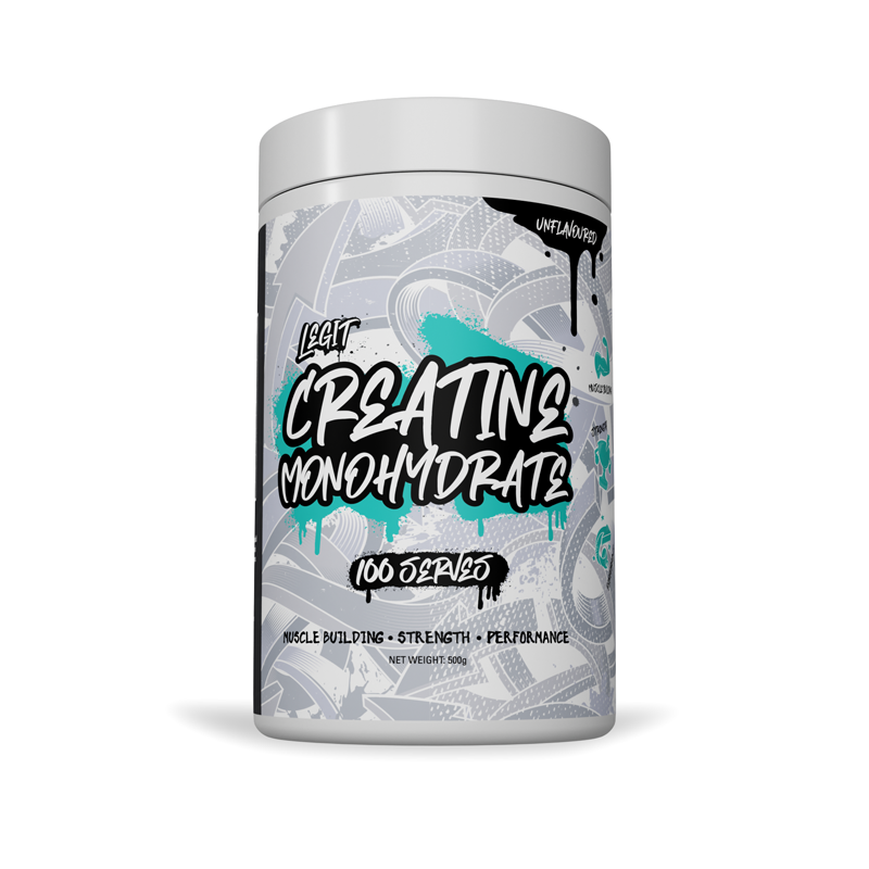 Creatine Monohydrate by Legit Supps 500g (100 Serves)