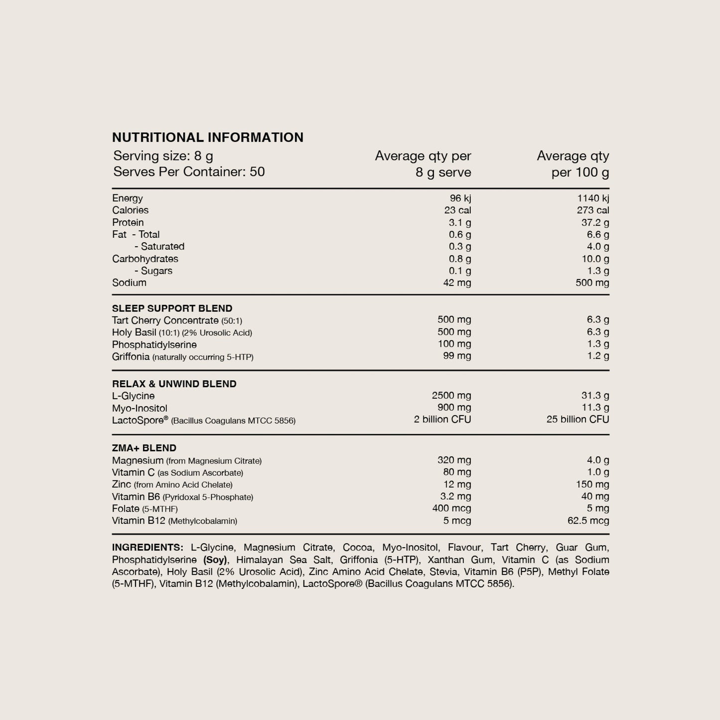 Switch SLEEP (50 Serves)