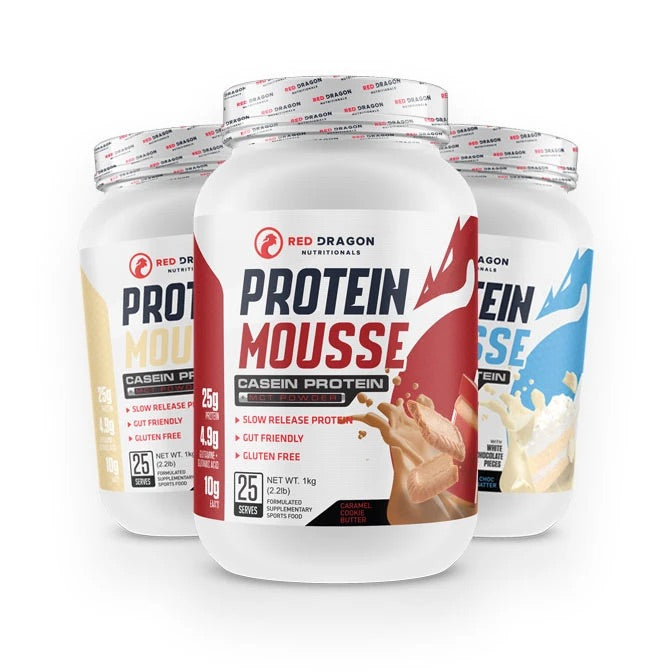 Red dragon protein mousse